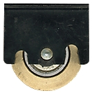 1-1420 Dowell Door Roller - Brass