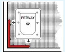 12-263 Petway 'L' Pet Door Bracket