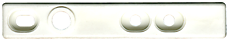 3-3793 White Clarendon Shower Screen Pivot Block