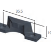 5-2140 Cam Catch Keeper - Rollerco For Sliding Door, Windows &Amp; Shower Replacement Parts, Rollers &Amp; Accessories. Rollerco: 40 Years Strong! 5-2140 Cam Catch Keeper - Image 2