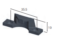 5-2140 Cam Catch Keeper - Rollerco For Sliding Door, Windows &Amp; Shower Replacement Parts, Rollers &Amp; Accessories. Rollerco: 40 Years Strong! 5-2140 Cam Catch Keeper - Image 2