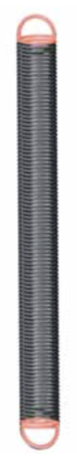 5-265 Red Double Hung Sash Spring 0.00-2.75kg