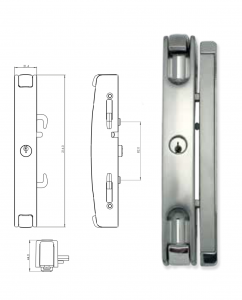 7-180 Doric Twin Beak Sliding Glass Door Lock - Rollerco For Sliding Door, Windows &Amp; Shower Replacement Parts, Rollers &Amp; Accessories. Rollerco: 40 Years Strong! 7 1800 Dimensions - Rollerco Australia'S Biggest Range Of Sliding Door, Windows &Amp; Shower Replacement Parts, Rollers &Amp; Accessories. Rollerco: 40 Years Strong!