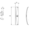 7-212 Lockwood Onyx Sliding Door Lock - Image 3