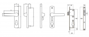 7-217 Whitco Tasman Mk2 Security Door Lock - Rollerco For Sliding Door, Windows &Amp; Shower Replacement Parts, Rollers &Amp; Accessories. Rollerco: 40 Years Strong! 7 2170 Dimensions - Rollerco Australia'S Biggest Range Of Sliding Door, Windows &Amp; Shower Replacement Parts, Rollers &Amp; Accessories. Rollerco: 40 Years Strong!