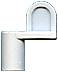 6-1413 White Metal 11mm Turnbutton