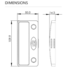 7-1280 Magnetic Single Flydoor Latch Set - Image 2