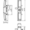 7-5050 Doric Archer Sliding Door Lock - Image 3