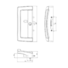 7-5060 Doric Boston Sliding Door Lock - Image 2