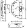 7-507 Doric Wilton Sliding Door Lock - Image 4