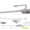5-4106 Truth Entrygard Rh Dual Arm Operator - Rollerco For Sliding Door, Windows &Amp; Shower Replacement Parts, Rollers &Amp; Accessories. Rollerco: 40 Years Strong! 5-4106 Truth Entrygard Rh Dual Arm Operator - Image 3