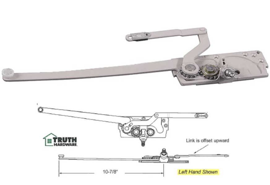 5-4106 Truth Entrygard Rh Dual Arm Operator - Rollerco For Sliding Door, Windows &Amp; Shower Replacement Parts, Rollers &Amp; Accessories. Rollerco: 40 Years Strong! 5-4106 Truth Entrygard Rh Dual Arm Operator - Image 3